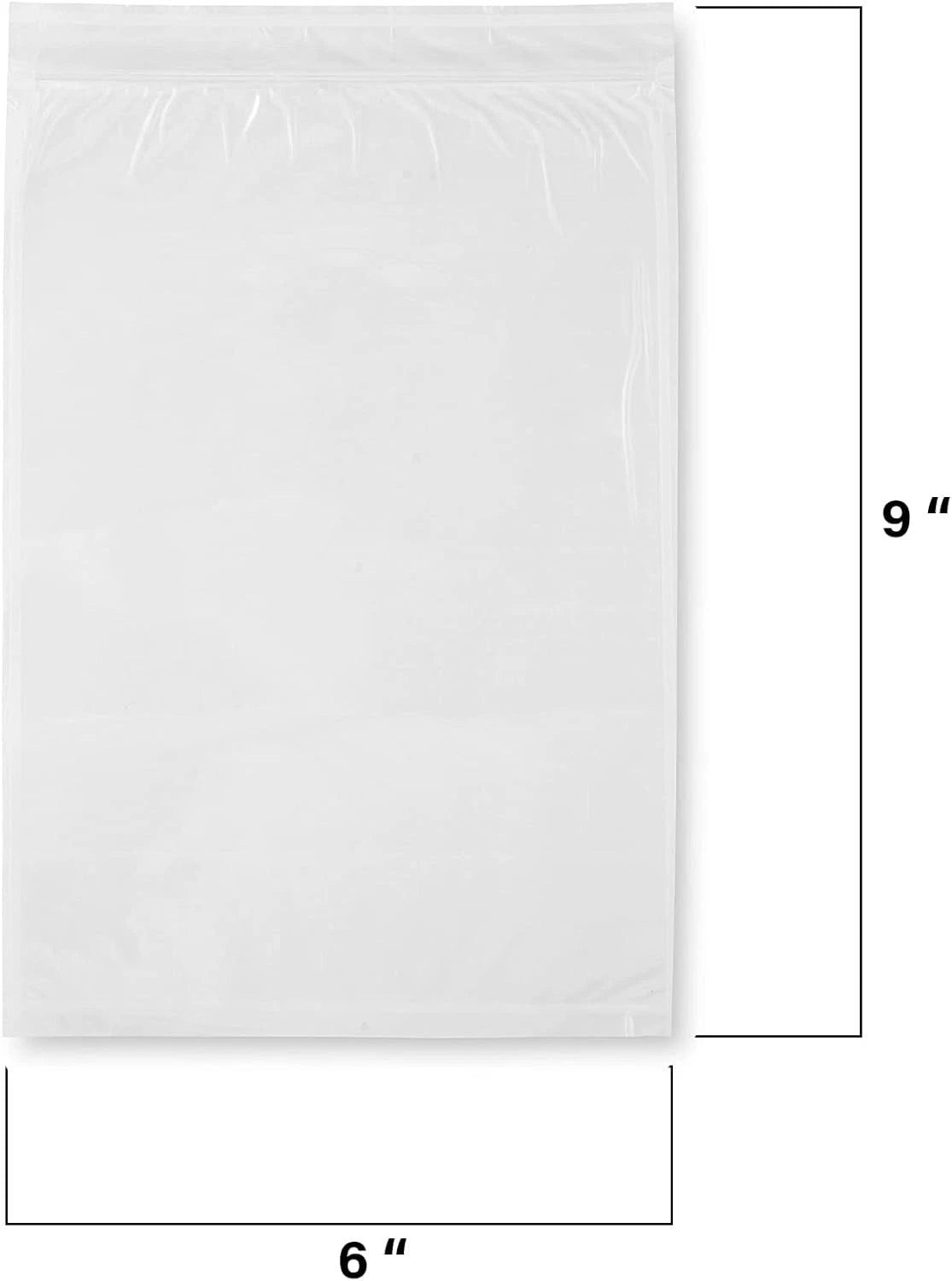 Pack of 100 Blank Envelope Pouches 6" x 9" Shipping Label Sleeves