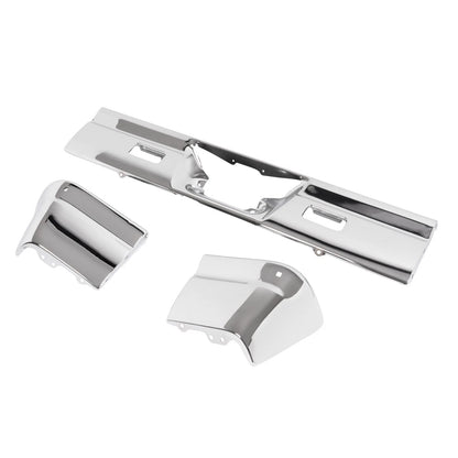 3Pcs Rear Bumper Assembly Set for Chevy Impala (1966) Chrome Steel CON-A000000789