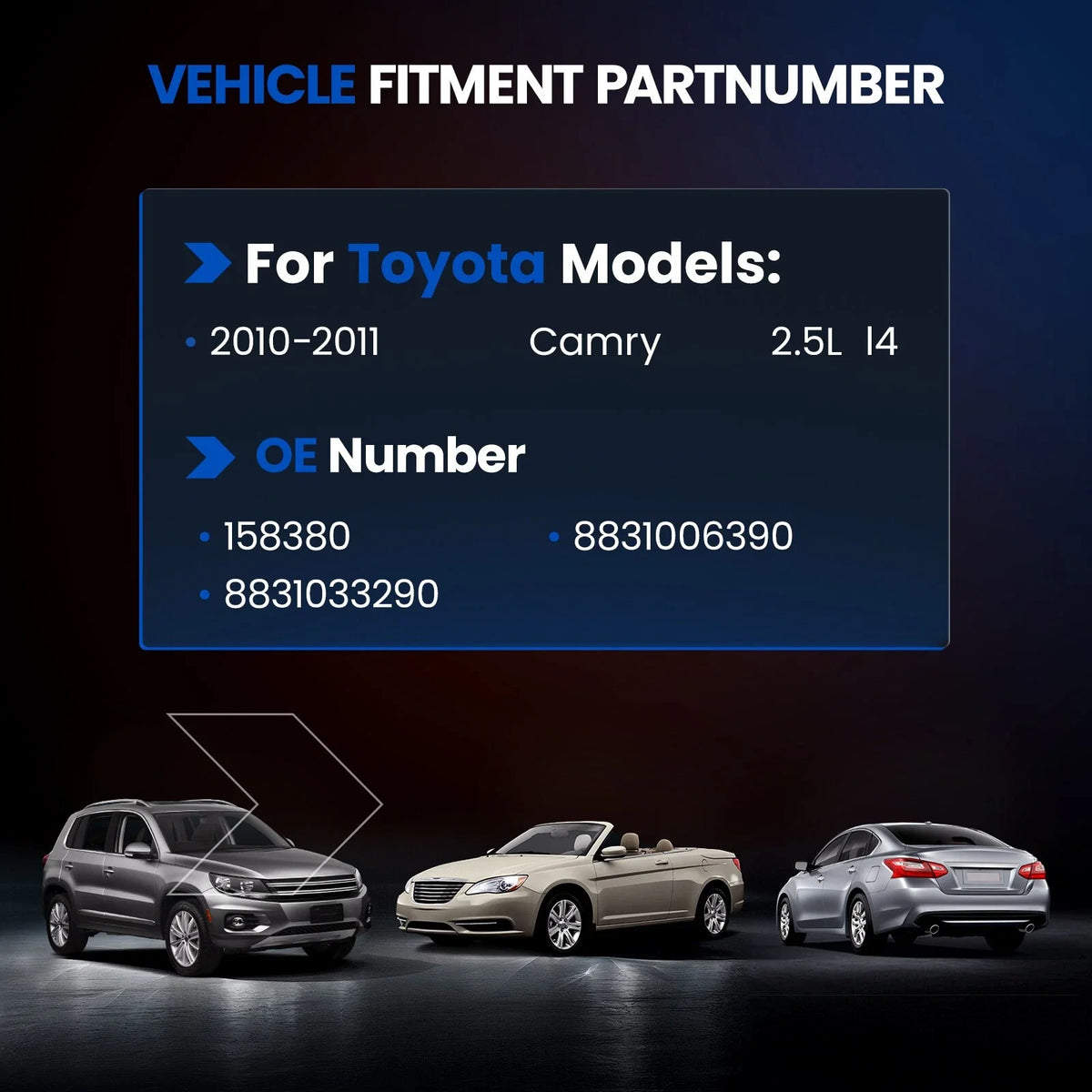 A/C Compressor for Toyota Camry 2.5L (2010–2011) CO11270C 8831006390
