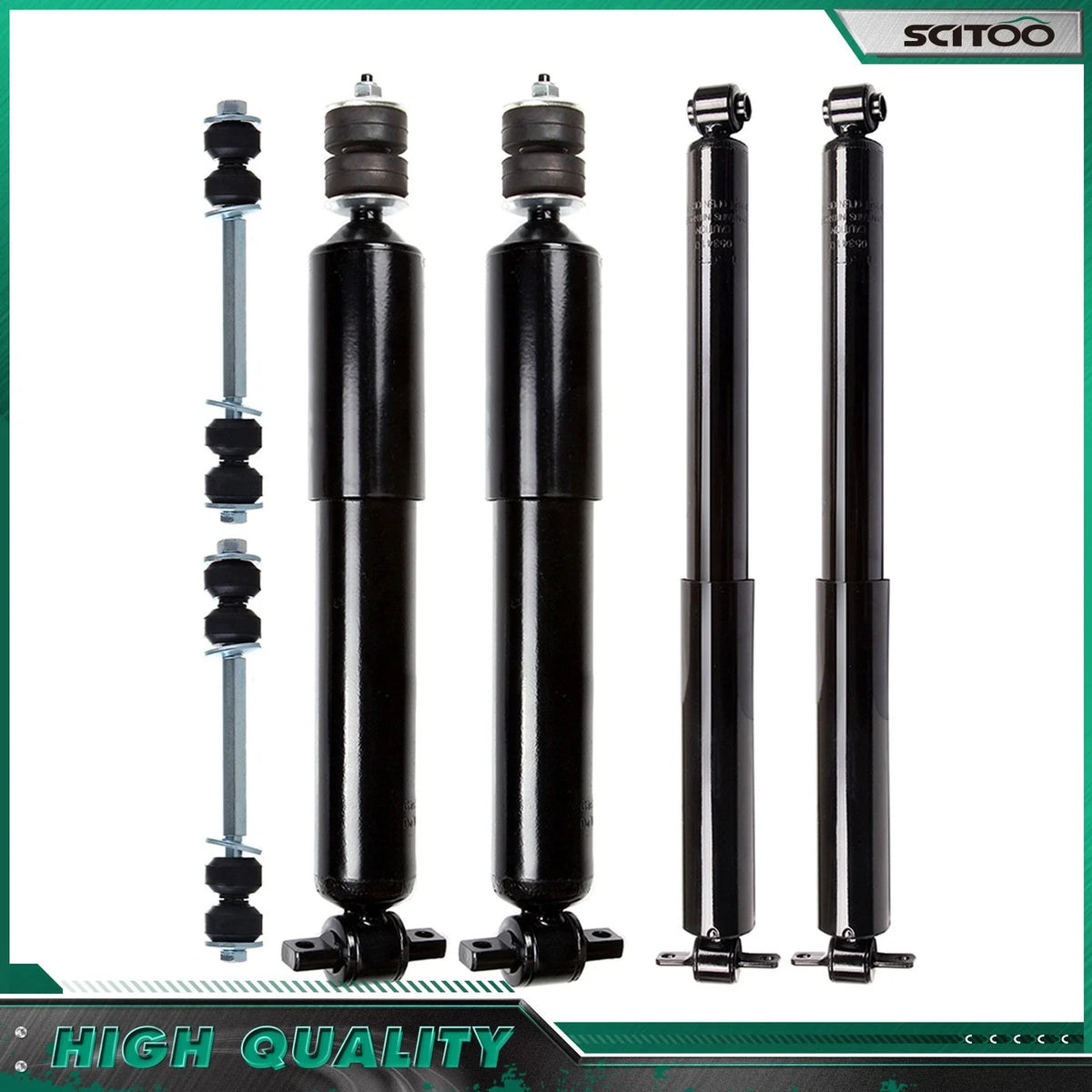 Front & Rear Shock Absorber Sway Bar Kit for GMC Savana Chevy Express (2003–2023)