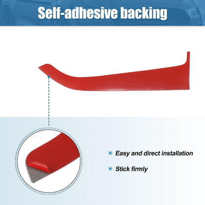 2X Door Panel Guard Protector Stickers for Ford Mustang (2015–2022) Red