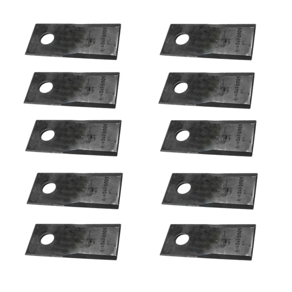 10 Pack Right Hand Blades 40490005 for Fort Disc Mowers (F098DZ) 3.86"