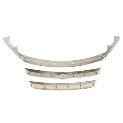 Set of 3 Chrome Grille Molding Trim for Ford Fusion (2010–2012)