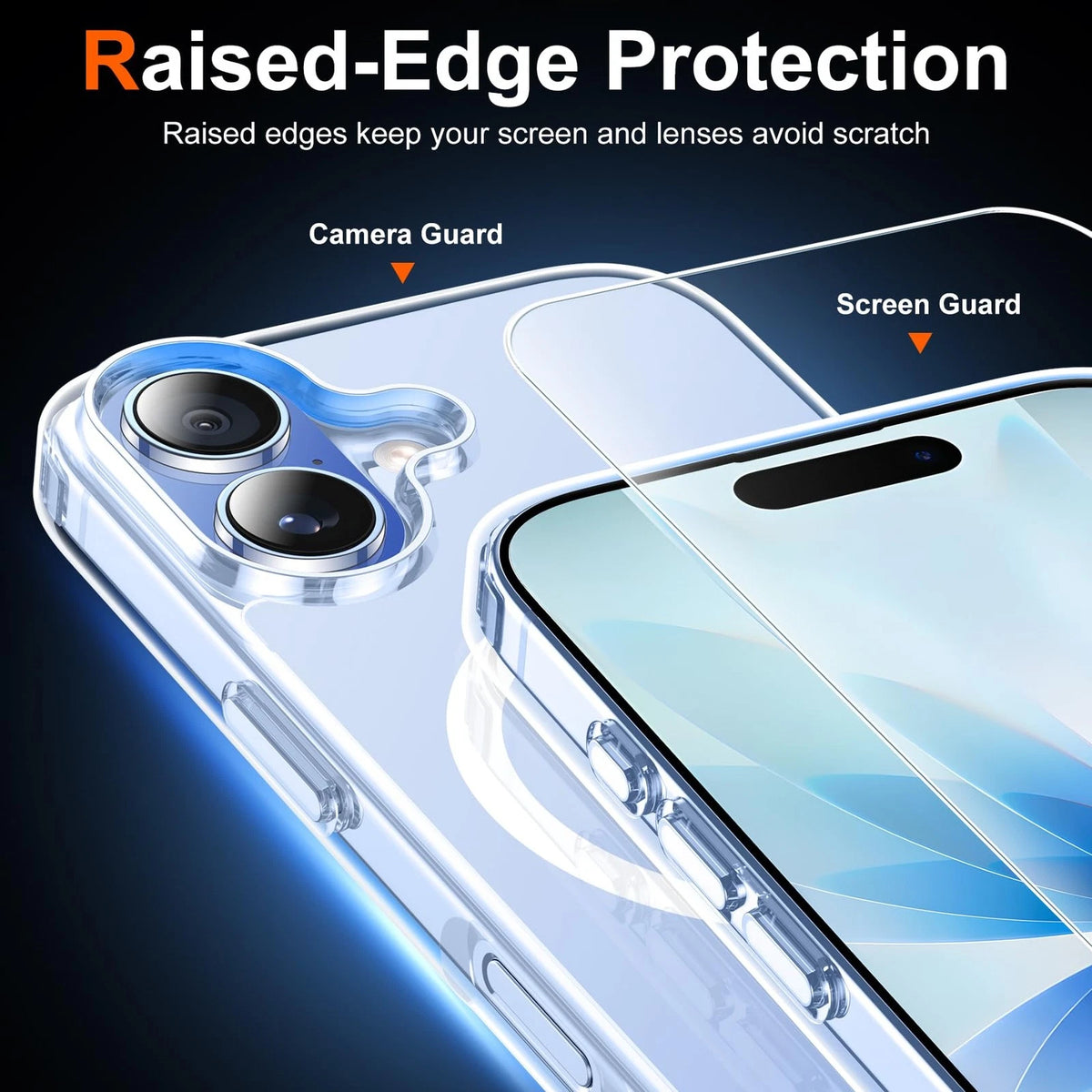 Temdan Clear Case for iPhone 17 with Screen Protector (2023)