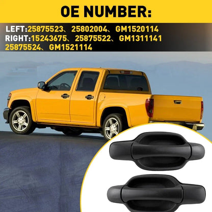 Exterior Rear Door Handle Set for Chevrolet Colorado GMC Canyon (2004–2012)