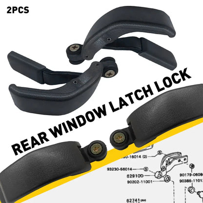 2Pcs Rear Quarter Window Lock Latch for Toyota Tacoma T100 Hilux (1989–2000)