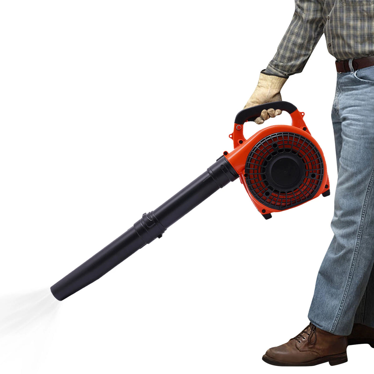 2X 4cc 2-Stroke Gas Powered Leaf Blower for Handheld Use