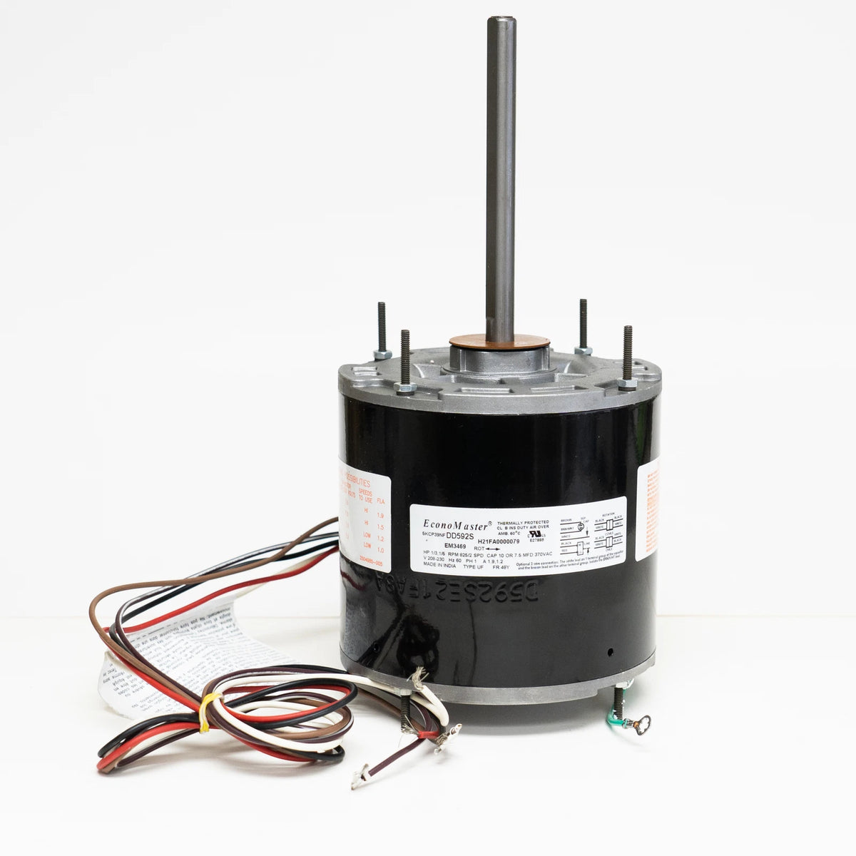 Condenser Fan Motor for EconoMaster EM3469 (48 Frame, 1/3-1/5 HP, 208-230V)