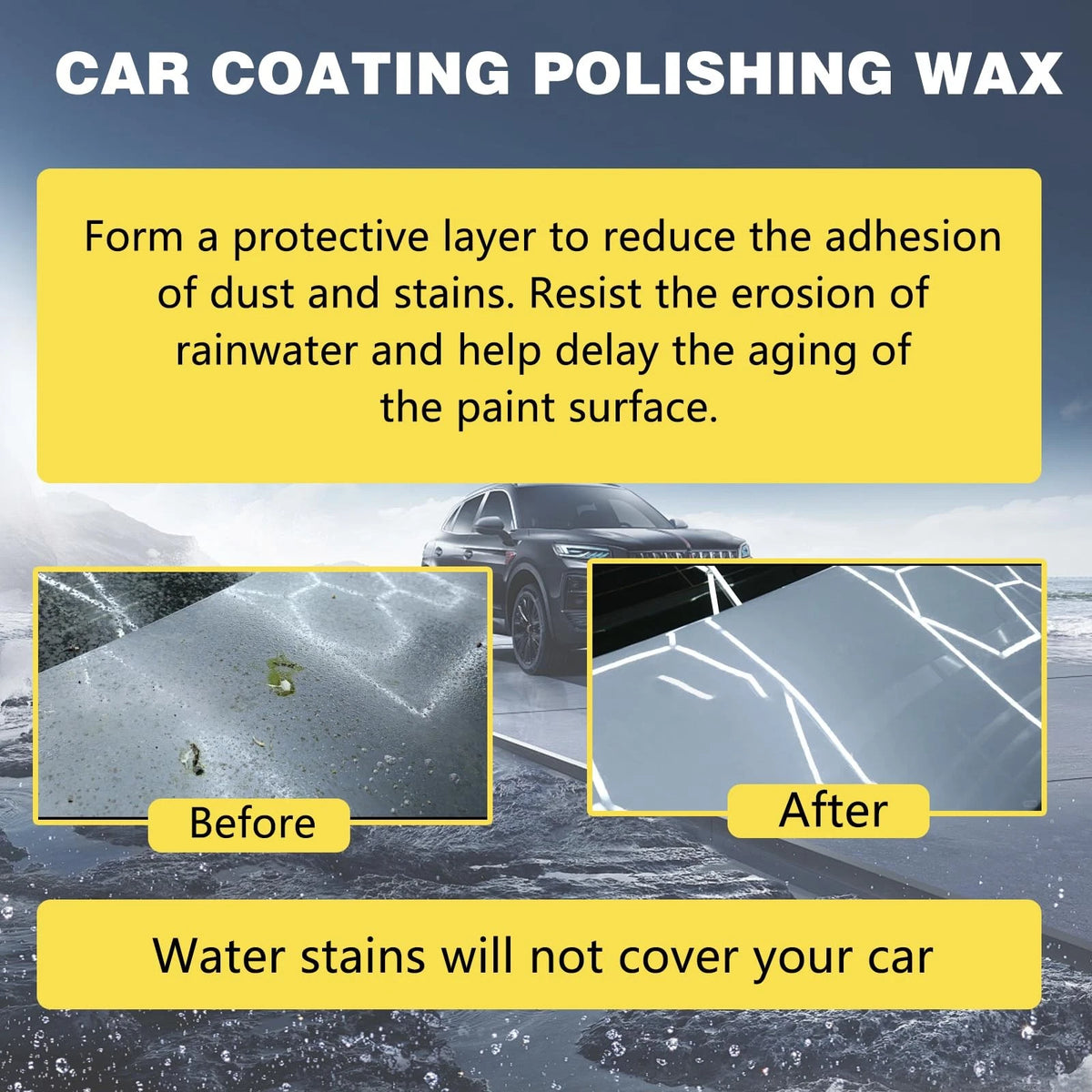 Titanium Ceramic Wax Cream for Cars (Pack of 1)