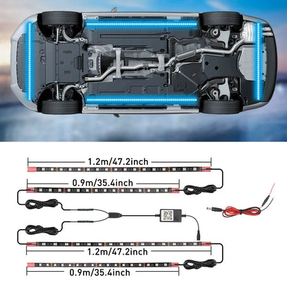 AUXITO RGB LED Underbody Neon Light Kit for Universal Vehicles