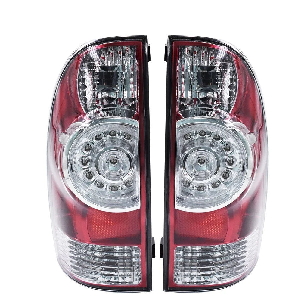 Set of 2 Tail Lights Assembly for Toyota Tacoma (2005–2015) Clear LED