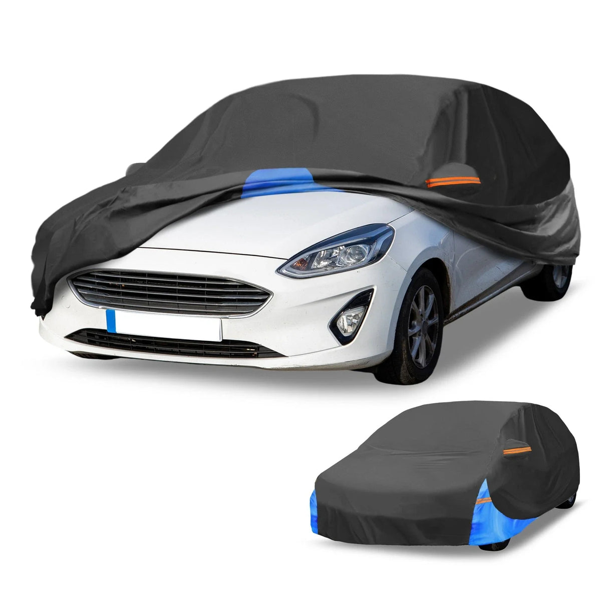Waterproof Car Cover for Ford Fiesta (2011–2023) 210D-PU, Zippered, All Weather