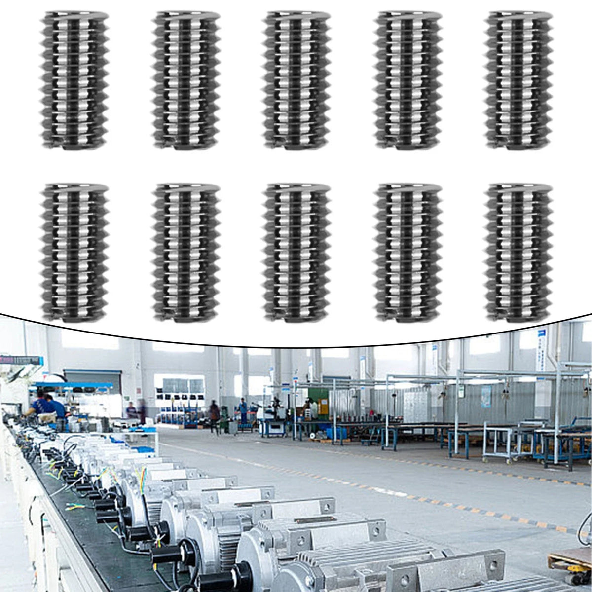 10x M8x1.25 Thread Inserts for Male Female Nut Outer