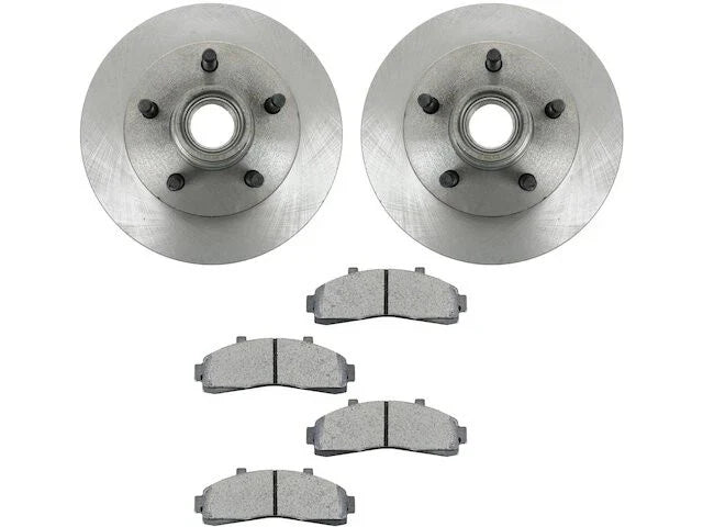 Front Brake Pad and Rotor Kit for Mazda B2300 RWD (2001–2002) HX186RC