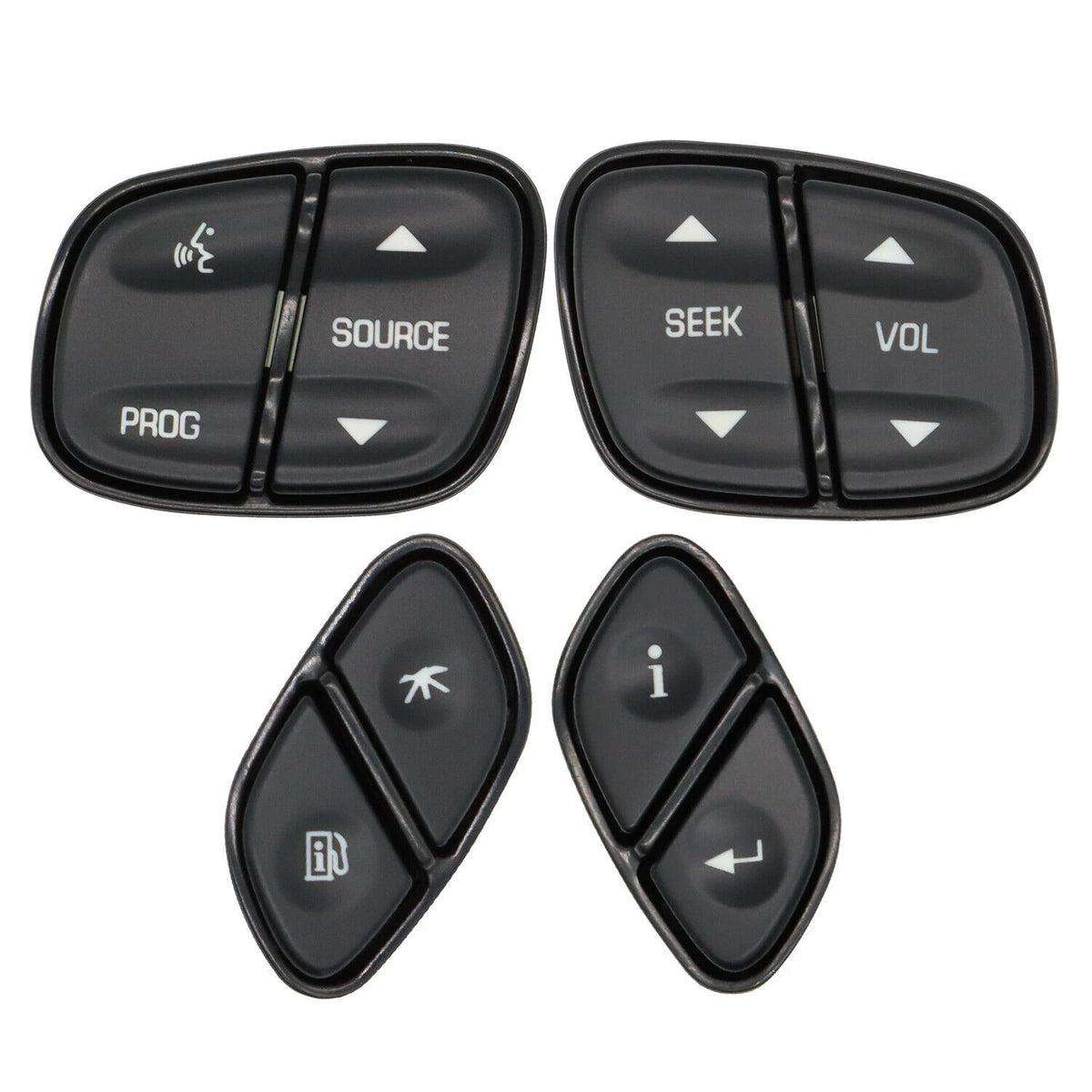 4X Steering Wheel Switch Control Buttons for Chevrolet Suburban (2003–2007) - 1999442, 1999443, 12450243, 12450244