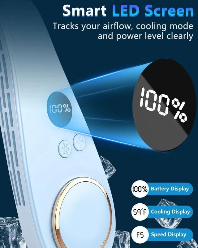 Portable Neck Fan for Personal Cooling (No Specific Part Numbers)