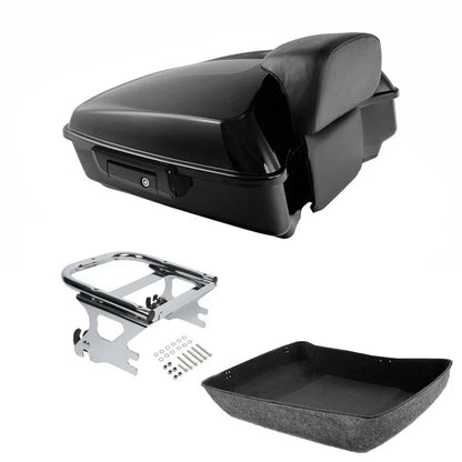 Chopped Trunk Luggage Backrest Mount Rack for Harley Electra Glide (1997–2008)