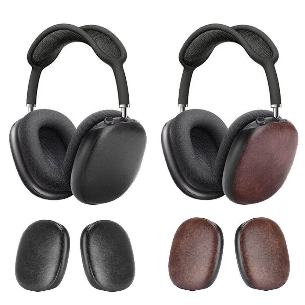 1 Pair Protective Leather Sleeve Case for AirPods Max Wireless Headset