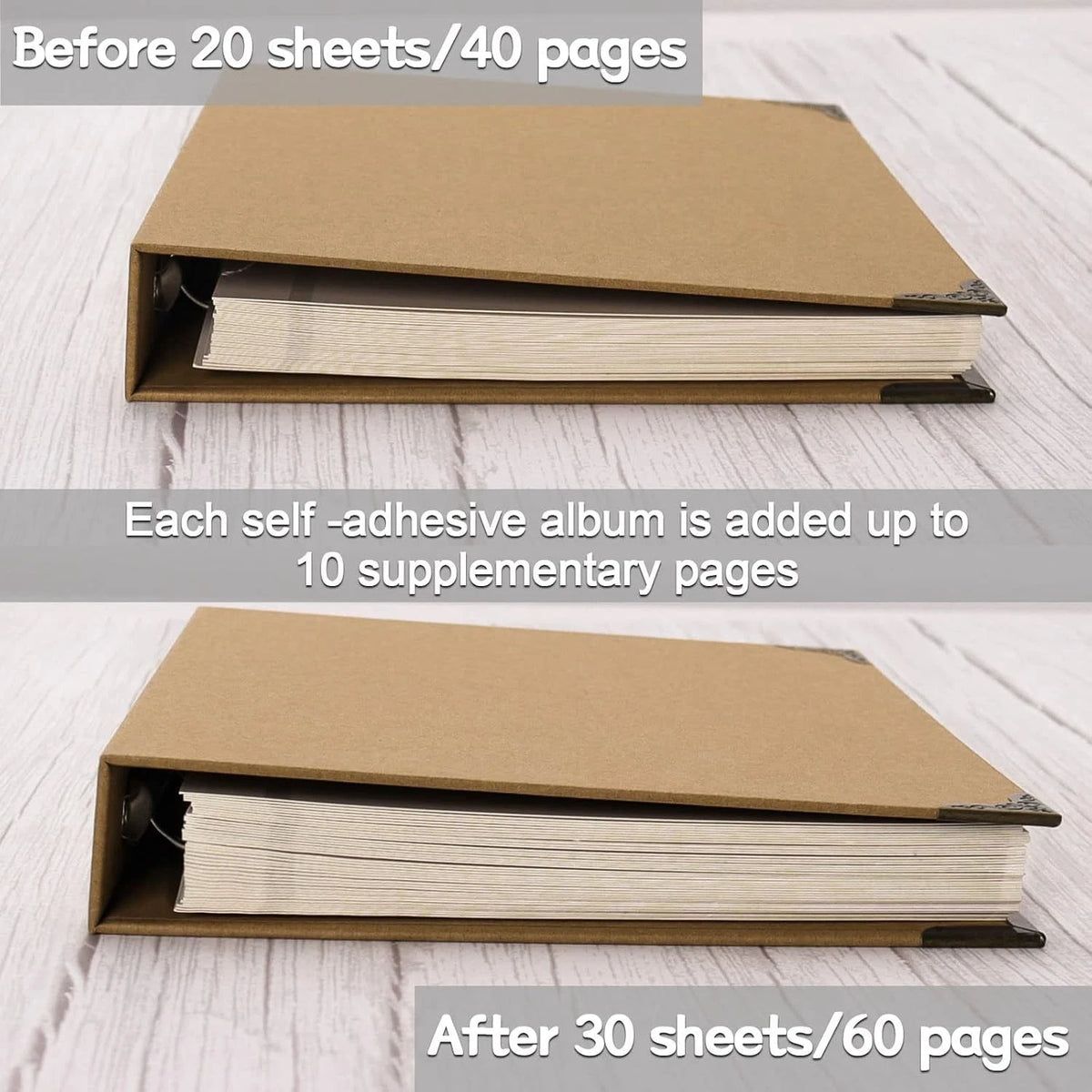 Photo Album Refill Pages for 9"x10.6" Albums (Compatible Sizes)