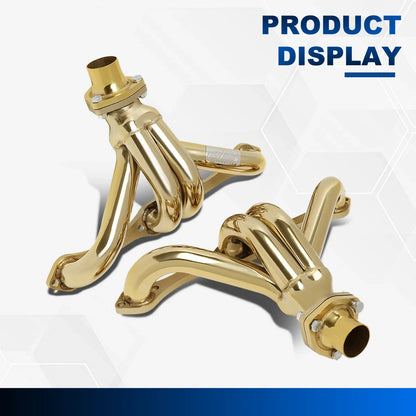 Stainless Steel 304 Gold Exhaust Header for Street Rod SBC Small Block (1923–1949)