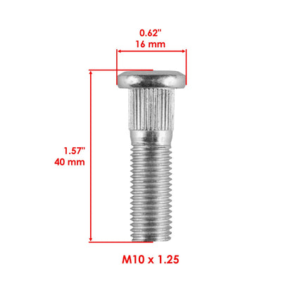 Set of 4 Front Wheel Hub Stud Bolts for Suzuki LTZ400 LTZ400Z (2003–2014) BL125A1005