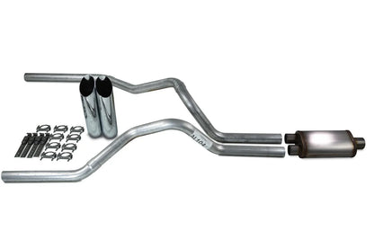 Dual Exhaust Kit for Chevy GMC 1500 Truck (1988–1995) Stainless Muffler Tips