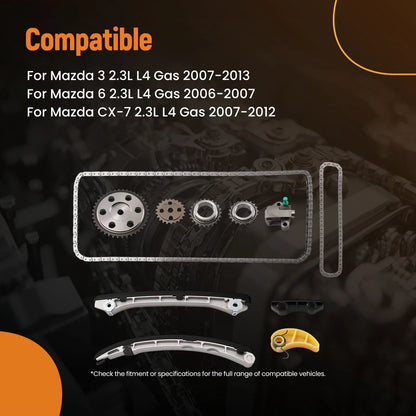 Timing Chain Kit with Oil Pump for Mazda 3 2.3L (2007–2013) L3K914614