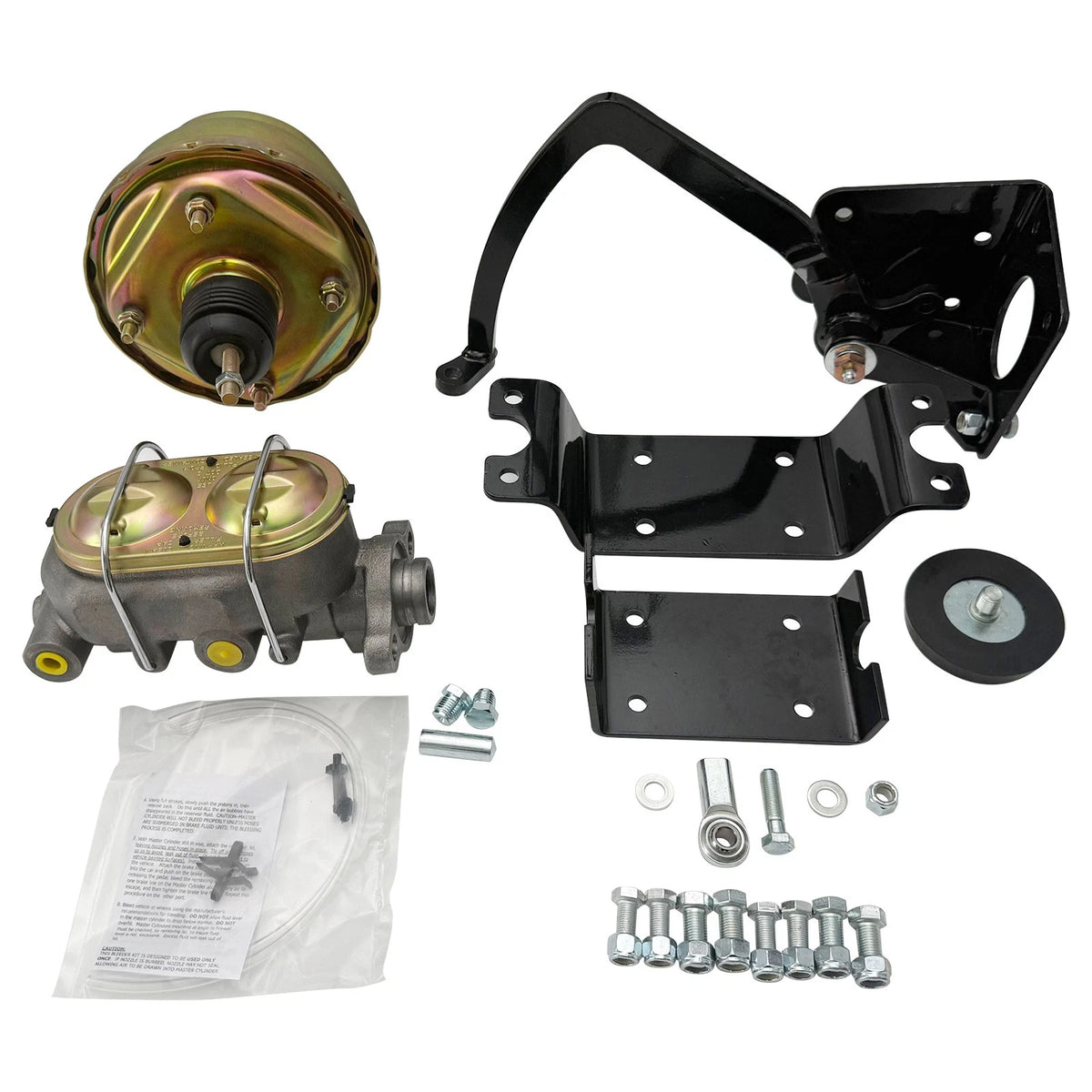 7" Dual Booster Master Cylinder Under Floor Kit for 1932 Ford Car