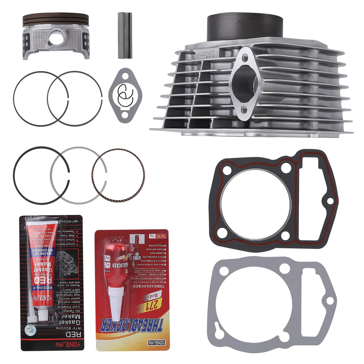 Big Bore Cylinder Piston Gasket Kit for Honda CRF230F SL230 XR230 (5RY8WE)
