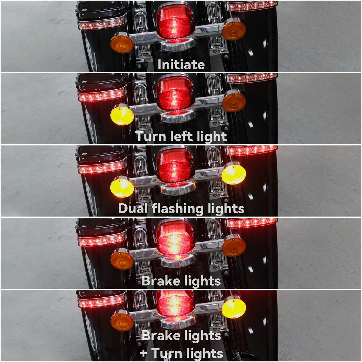 LED Saddlebag Run Brake Turn Lamp Light for Harley Electra Road Glide (2014–2024)