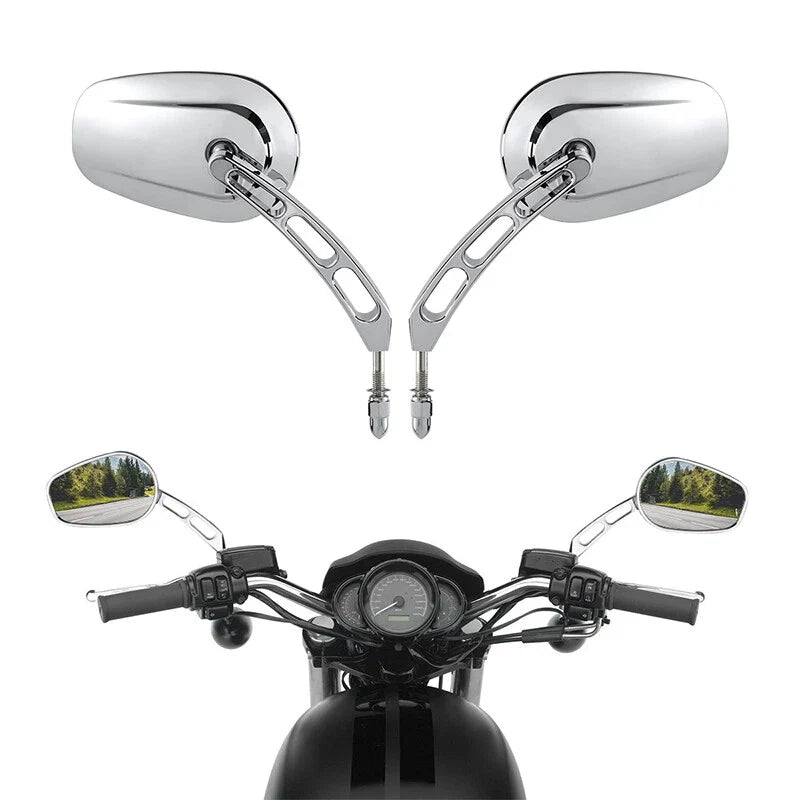 Rearview Mirrors for Harley Touring, Street Glide, Softail, Sportster, Dyna