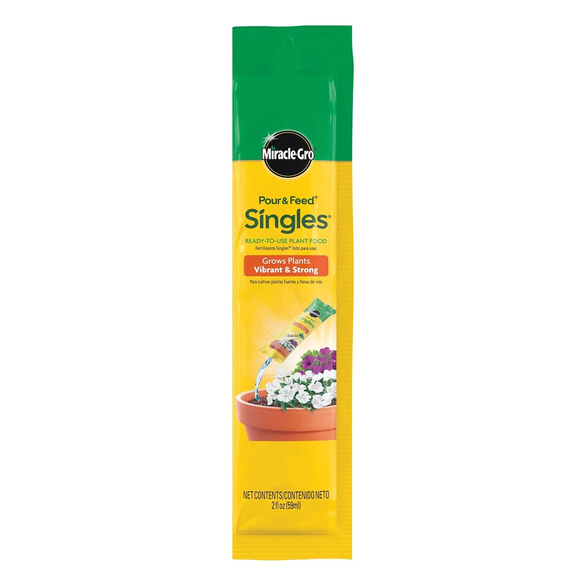 2X Miracle-Gro Pour & Feed Singles for Plants (Ready-To-Use, 2 oz)