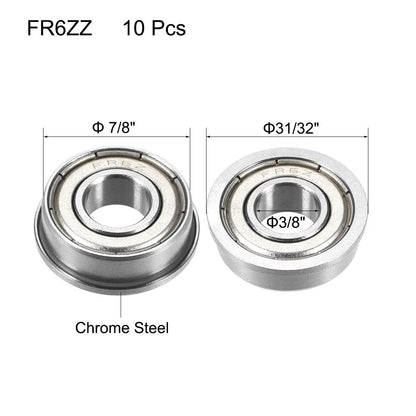 Flanged Ball Bearing 3/8" x 7/8" x 9/32" for Automotive Applications