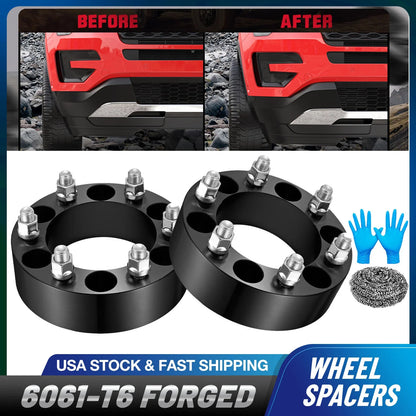 2X 2 Inch Wheel Spacers M12x1.5 for Toyota FJ Cruiser (2007–2014)