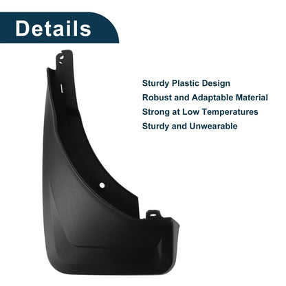 Set of 2 Mud Flaps Splash Guards for Mercedes Benz GLE (Without Pedal)