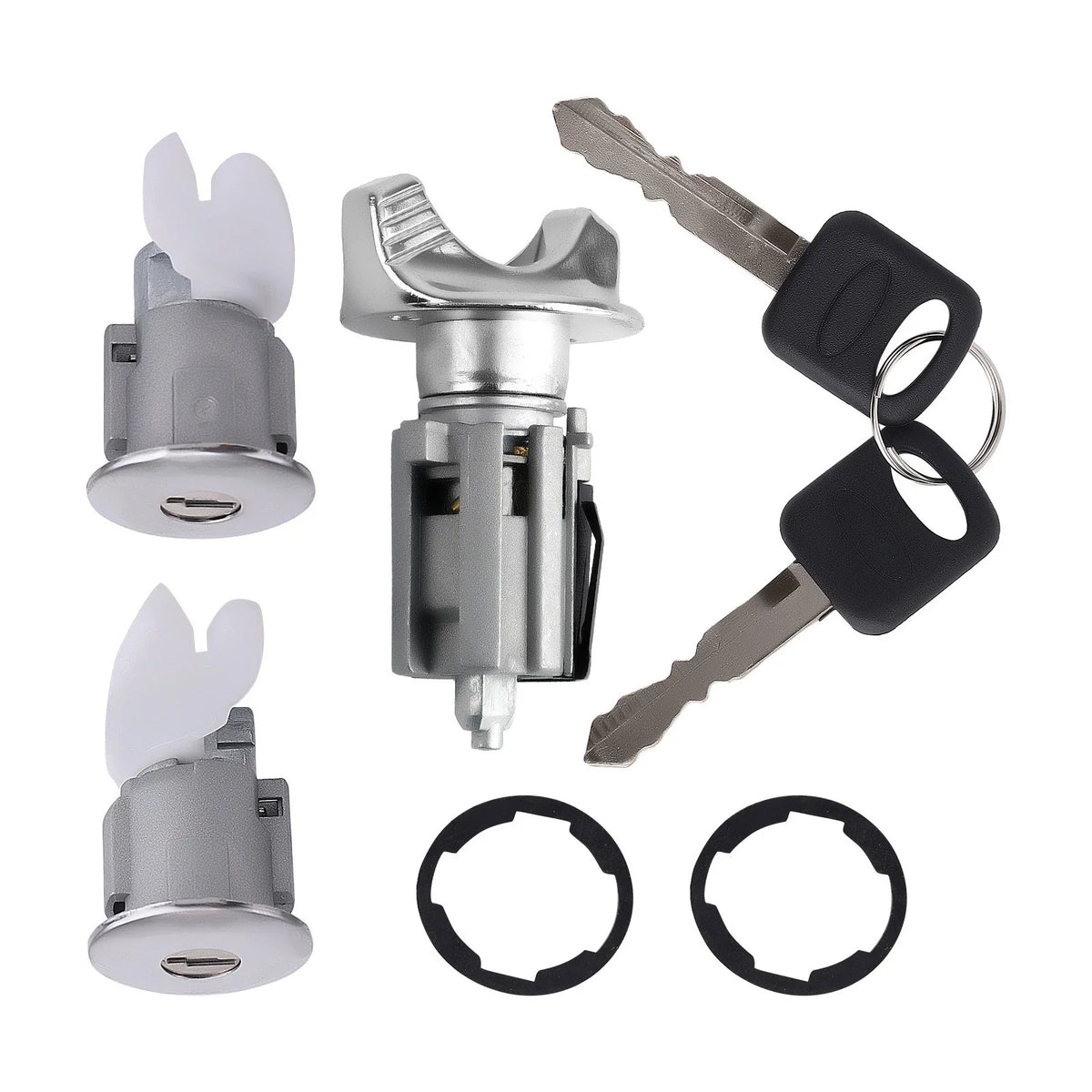 Ignition & Door Lock Cylinder Set for Bronco F-150 F-250 F-350 (1992–1996) Keyed Alike