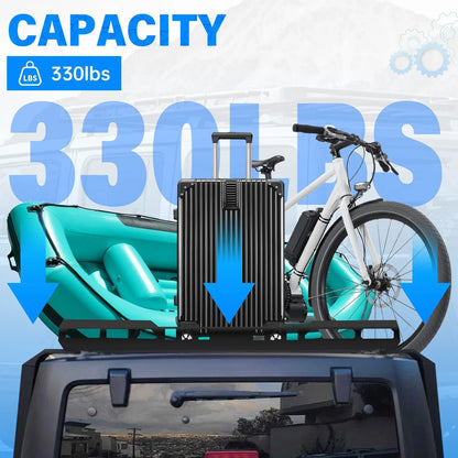 Roof Rack Luggage Carrier for Jeep Wrangler JK (2007–2018)