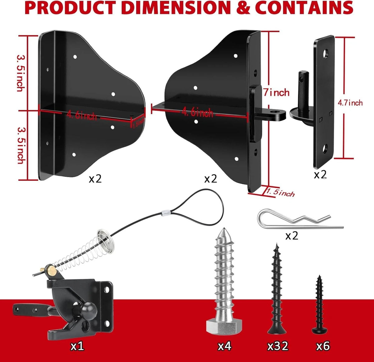 Heavy-Duty Anti-Sag Gate Kit for