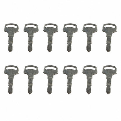 12X Ignition Keys for Kubota SQ1140 SQ1200 SQ3250 B1700D B1700E B1700HSD