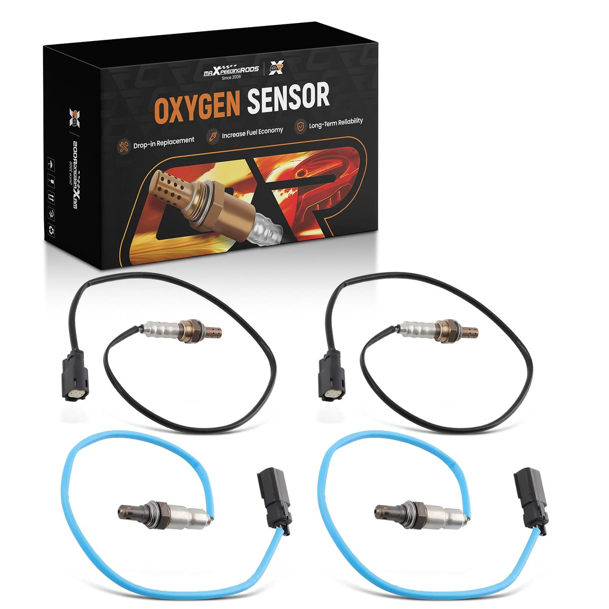 Set of 4 Upstream & Downstream O2 Oxygen Sensors for Ford Edge (2011) - A0PF29, 234-5038, BL3A-9Y460-CA, BL3Z-9F472-A