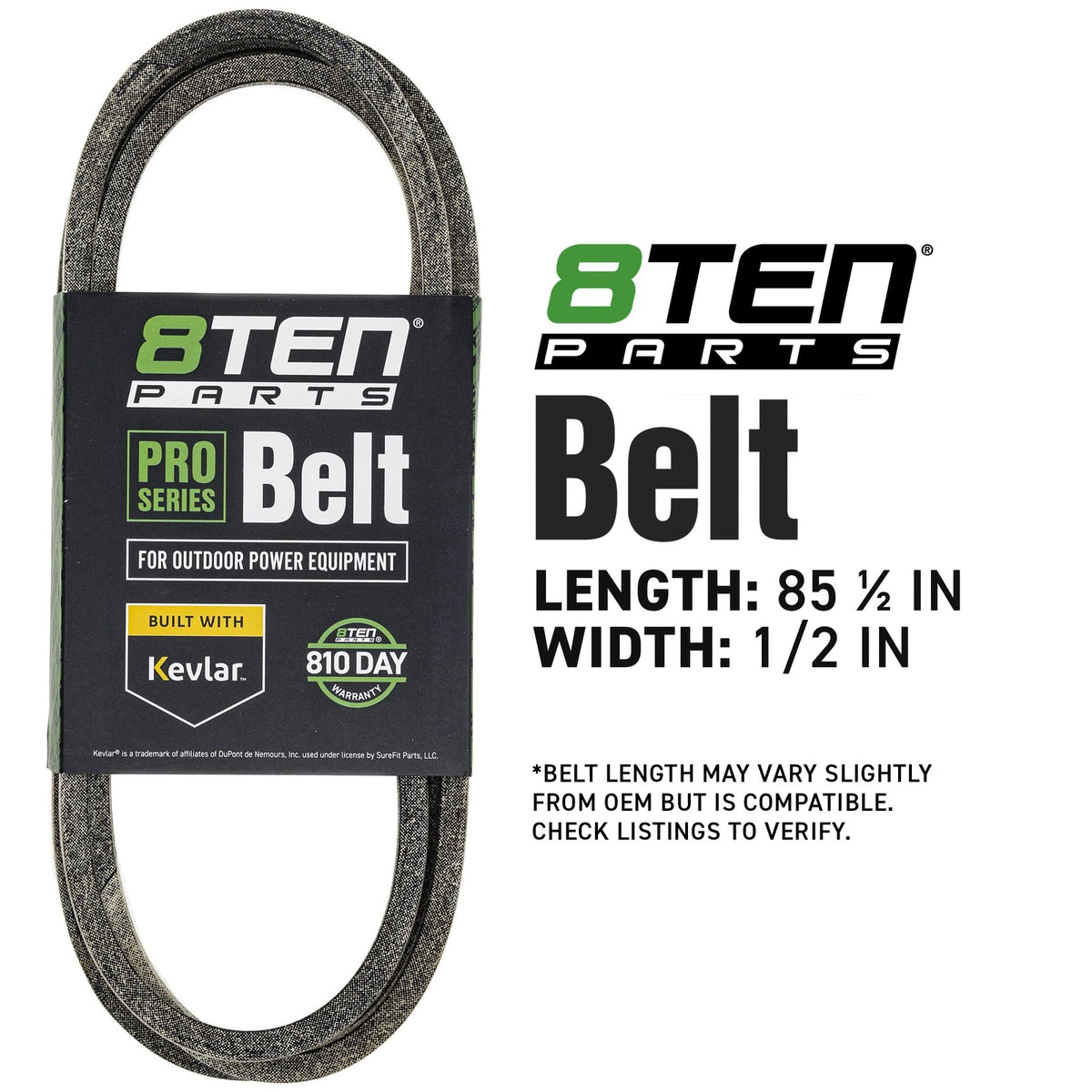 8TEN Kevlar Belt for Simplicity 410S 414S 416S 416H (2028035, 754-3005)