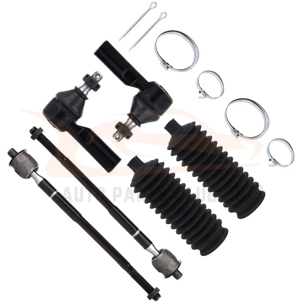 Set of 6 Steering Tie Rod Rack and Pinion Bellows for Toyota Corolla (1996–2002)
