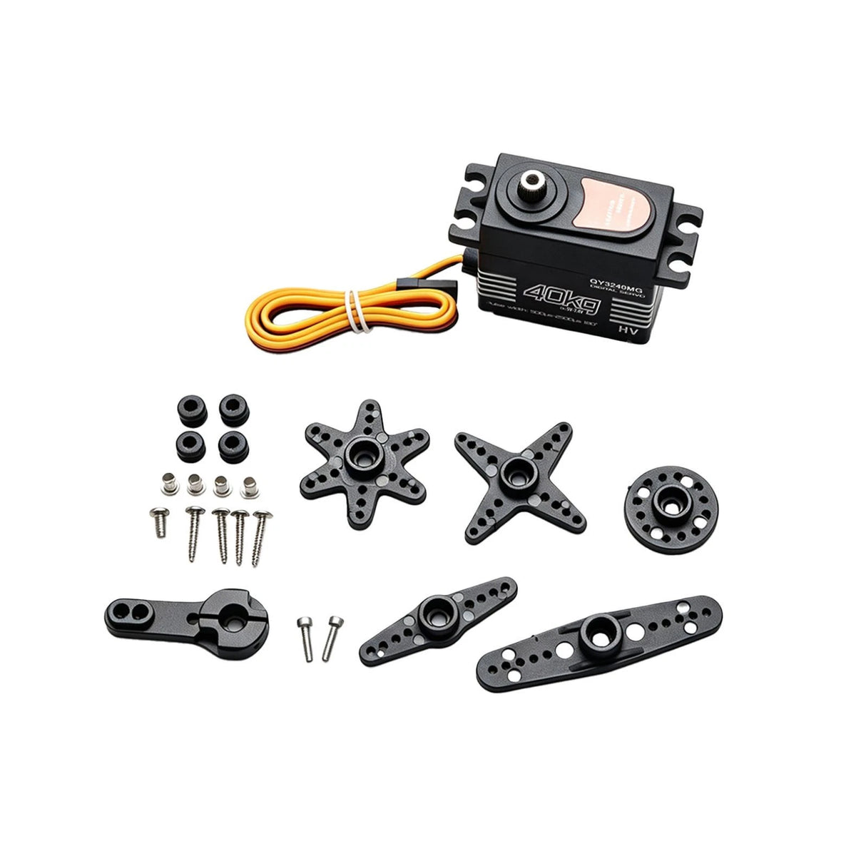 25T High Torque Metal Steering Gear Digital Servo for 1/8 1/10 RC Car