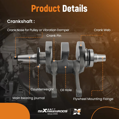 Crankshaft Assembly for Polaris 800 RZR S4 Ranger 4X4 6X6 Sportsman (2010–2021)