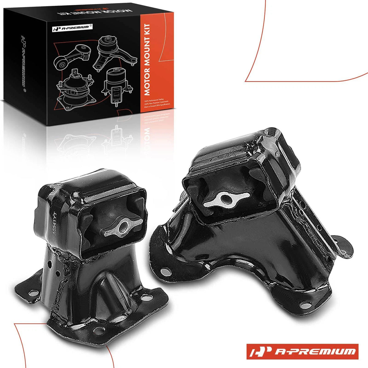 2X Front Engine Mount for Jeep Grand Cherokee Commander (2005–2010) 52090297AD, 52090297AF, 52090297AG, A5529, A5541