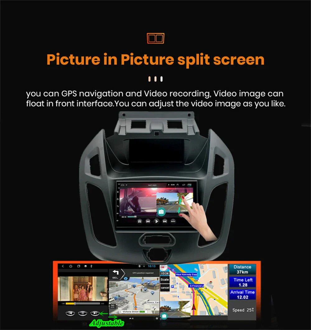 7" Android 13 Stereo Radio GPS Navi WiFi for Ford Transit Tourneo Connect (14-18)