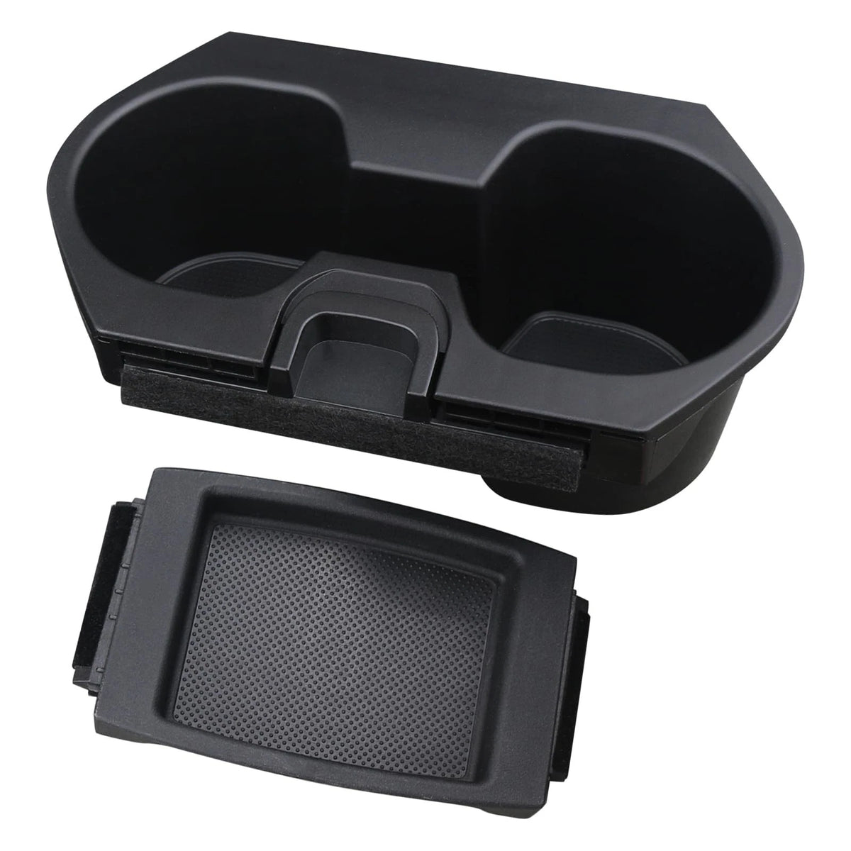 Cup Holder Insert & Coin Tray for Honda Civic Black