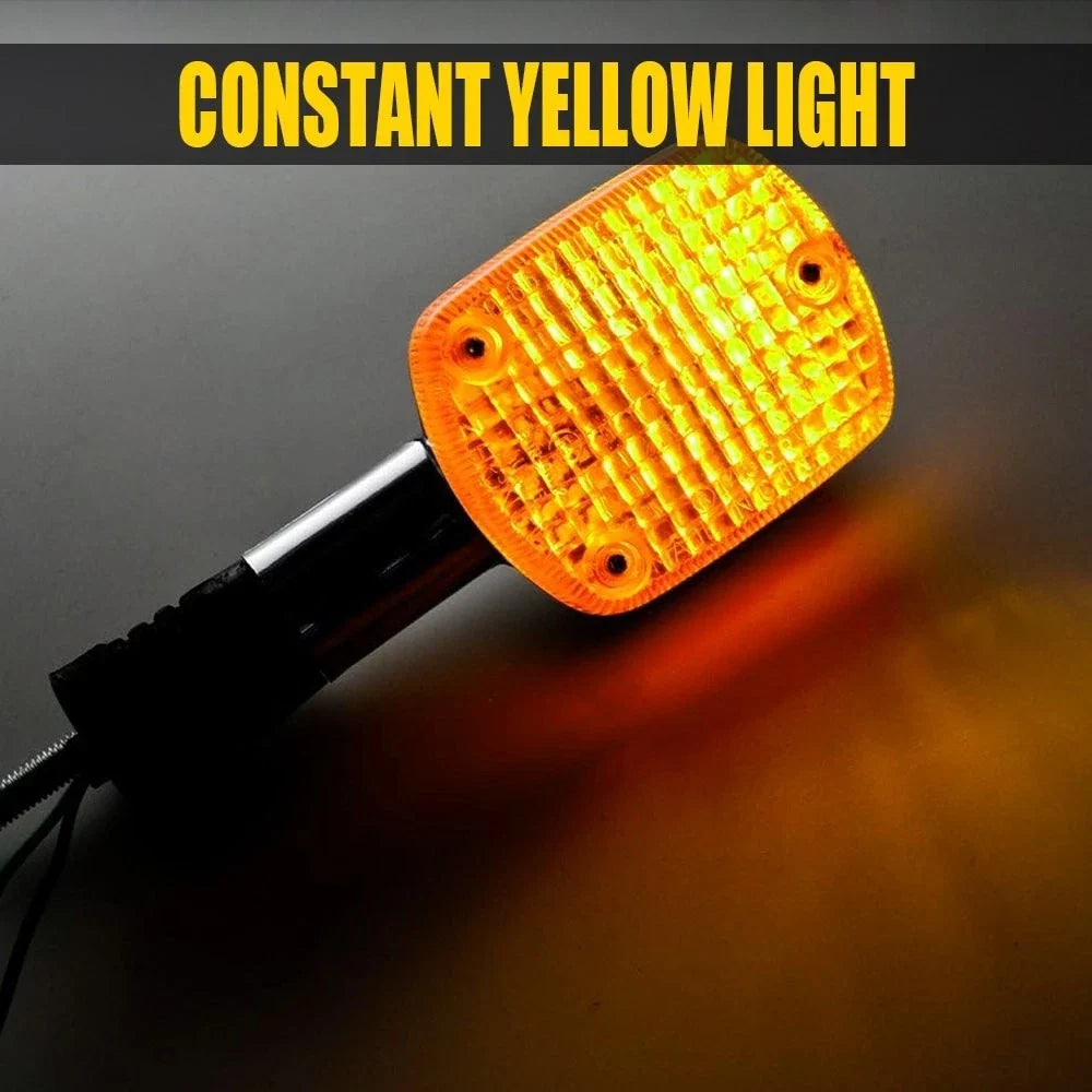 2X LED Turn Signal Lights for Universal Motorcycles (12V)