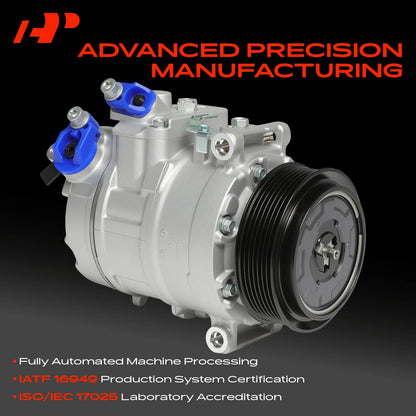 A/C Compressor with Clutch for BMW E92 E93 F30 335i 335is X3 X1 (2007–2013) 64526956719, 157382