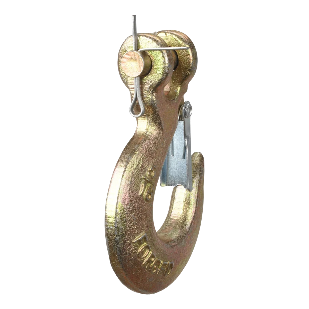 Set of 4 Clevis Slip Hooks 5/16" Heavy Duty Forged Steel with Safety Latch